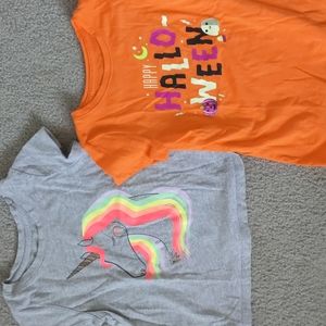2 Cat & Jack graphic tees